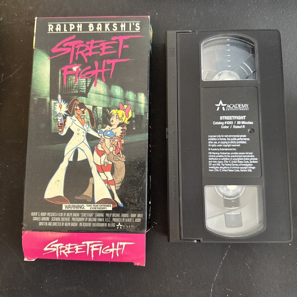 STREETFIGHT (COONSKIN) - VHS RARE - 1975 Ralph Bakshi